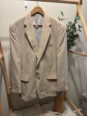 Ralph Lauren Beige Two-Button Sport Coat